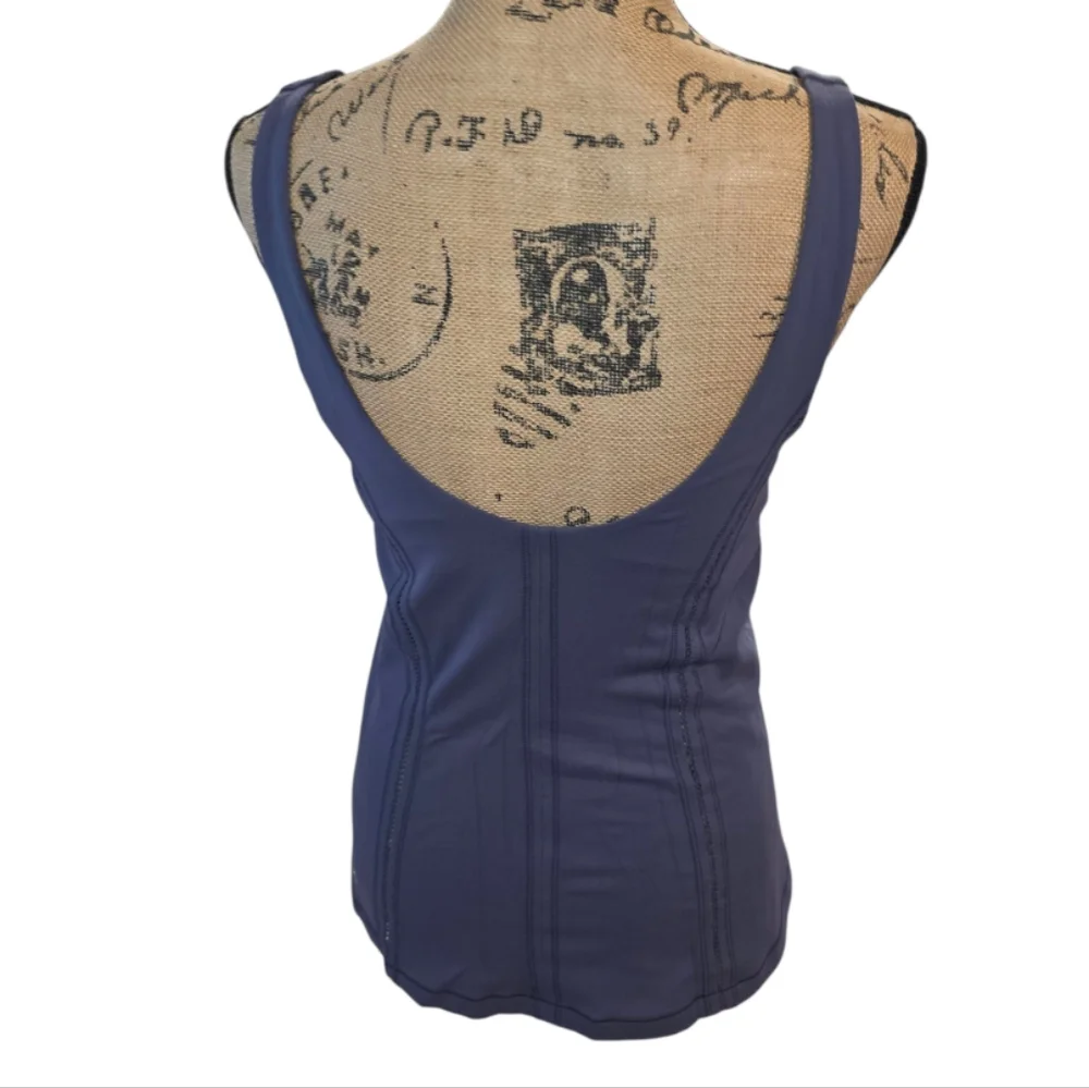 Lululemon Athletica Sculpt It Tank Active Athletic Workout‎ Yoga Greyvy Size 10